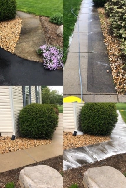 Concrete cleaning by Extreme Clean Power Washing in Pasadena, MD